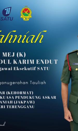 SATU Penganugerahan Mejar Kehormat Ketua Pegawai Eksekutif